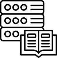 Database Line Icon vector
