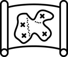 Map Line Icon vector