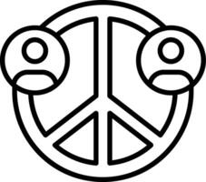 Social Movement Line Icon vector
