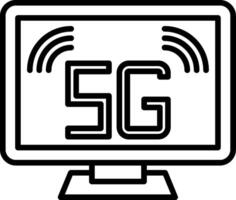 Computer Line Icon vector
