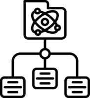 set Case Line Icon vector