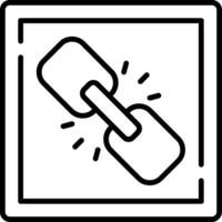 Link Line Icon vector