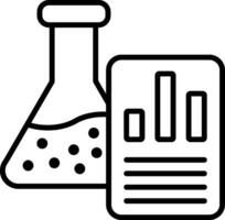 Analysis Line Icon vector