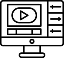 editing Line Icon vector