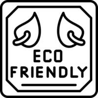 Eco Friendly Line Icon vector