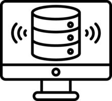 Storage Line Icon vector