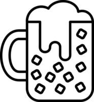 Ice Line Icon vector