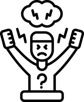 Hyperactivity Line Icon vector