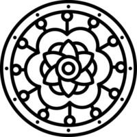 Mandala Line Icon vector