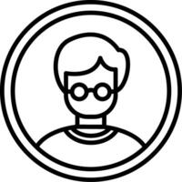 Avatar Line Icon vector