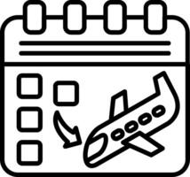 Calendar Line Icon vector