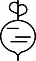 Beet Line Icon vector