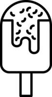 Ice Cream Line Icon vector