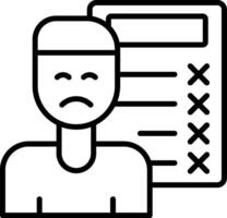 Incomplete Line Icon vector