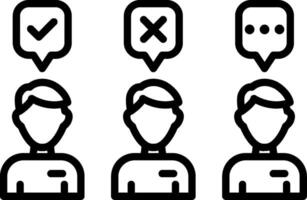 Recruitment Line Icon vector