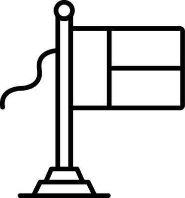 Benin Flag Line Icon