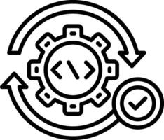 Continuous Line Icon vector