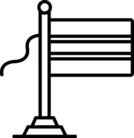 Botswana Flag Line Icon vector