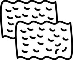 Nori Line Icon vector