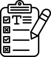 Text Editing Line Icon vector