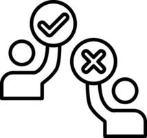 Activist Line Icon vector