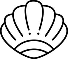 Shell Line Icon vector