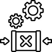 Do Not Clamp Line Icon vector