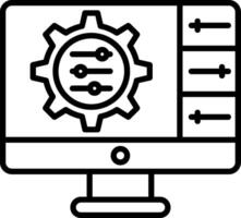 Settings Line Icon vector