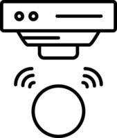 Proximity sensor Line Icon vector