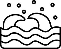 Wave Line Icon vector