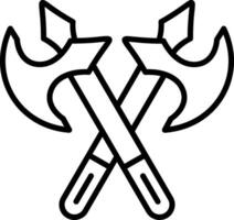 Axe Line Icon vector