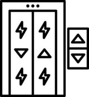 Elevator Line Icon vector