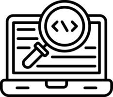 Code Line Icon vector