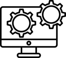 Settings Line Icon vector
