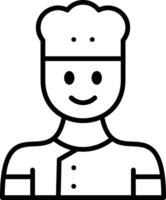 Chef Line Icon vector