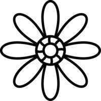 Daisy Line Icon vector