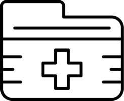 Folder Line Icon vector