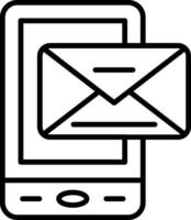 Mail Line Icon vector