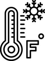 Fahrenheit Line Icon vector