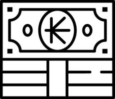 Kip Line Icon vector