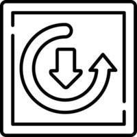 Update Line Icon vector