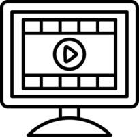 Player Line Icon vector