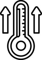 Temperature Line Icon vector