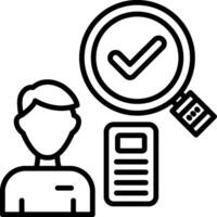 Applicant Line Icon vector