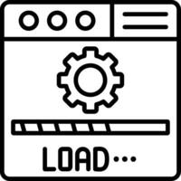 Load Line Icon vector