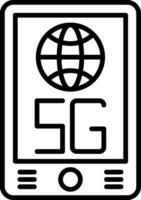 Mobile Line Icon vector