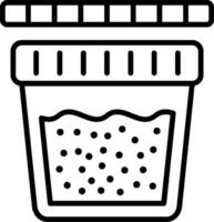 Urine Test Line Icon vector