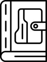 Book Line Icon vector