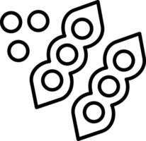 Beans Line Icon vector