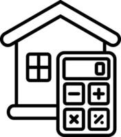 Expense Line Icon vector